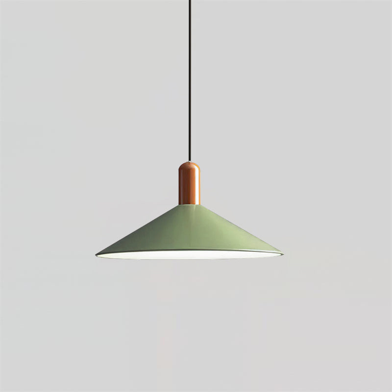 Pendant Light LED Minimalist Cone Hanging Lamp for Kitchen Dining-Neutral Decor
