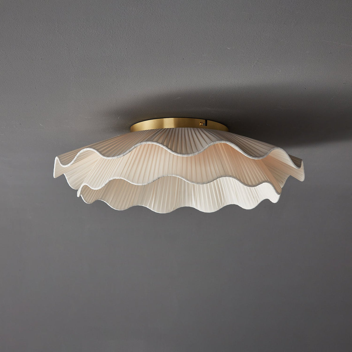 Tirah Plafonnier en tissu ondulé