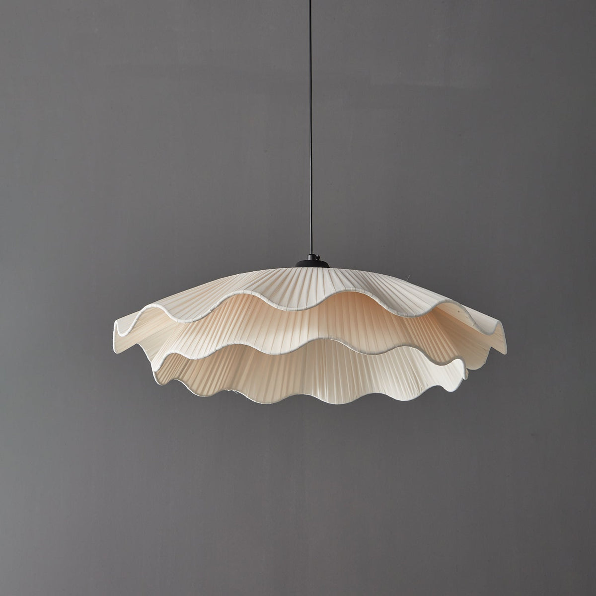 Aurista Lampe Suspendue en Tissu Wave Brass