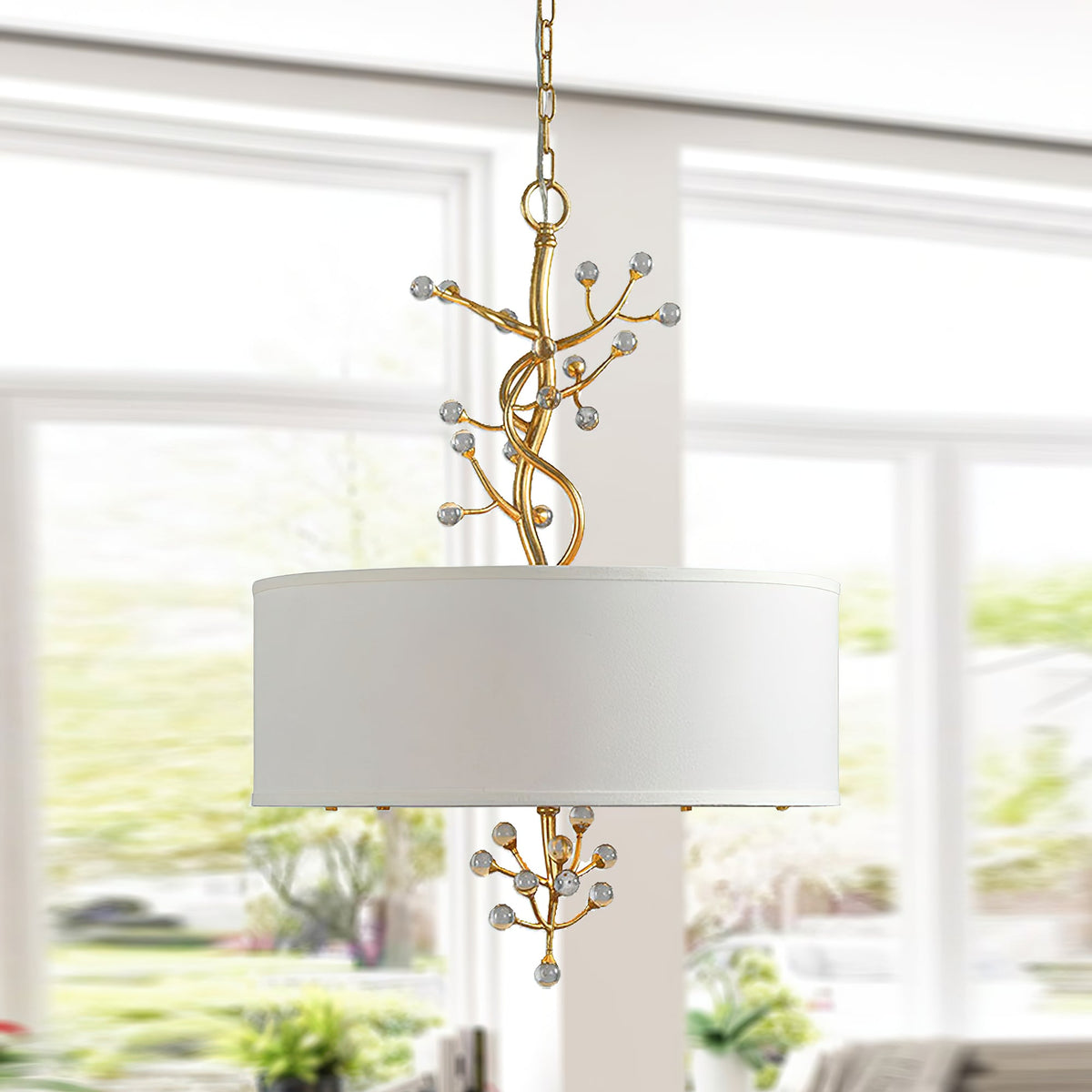 Asbury Individuel Créativité Cristal Tissu Suspension