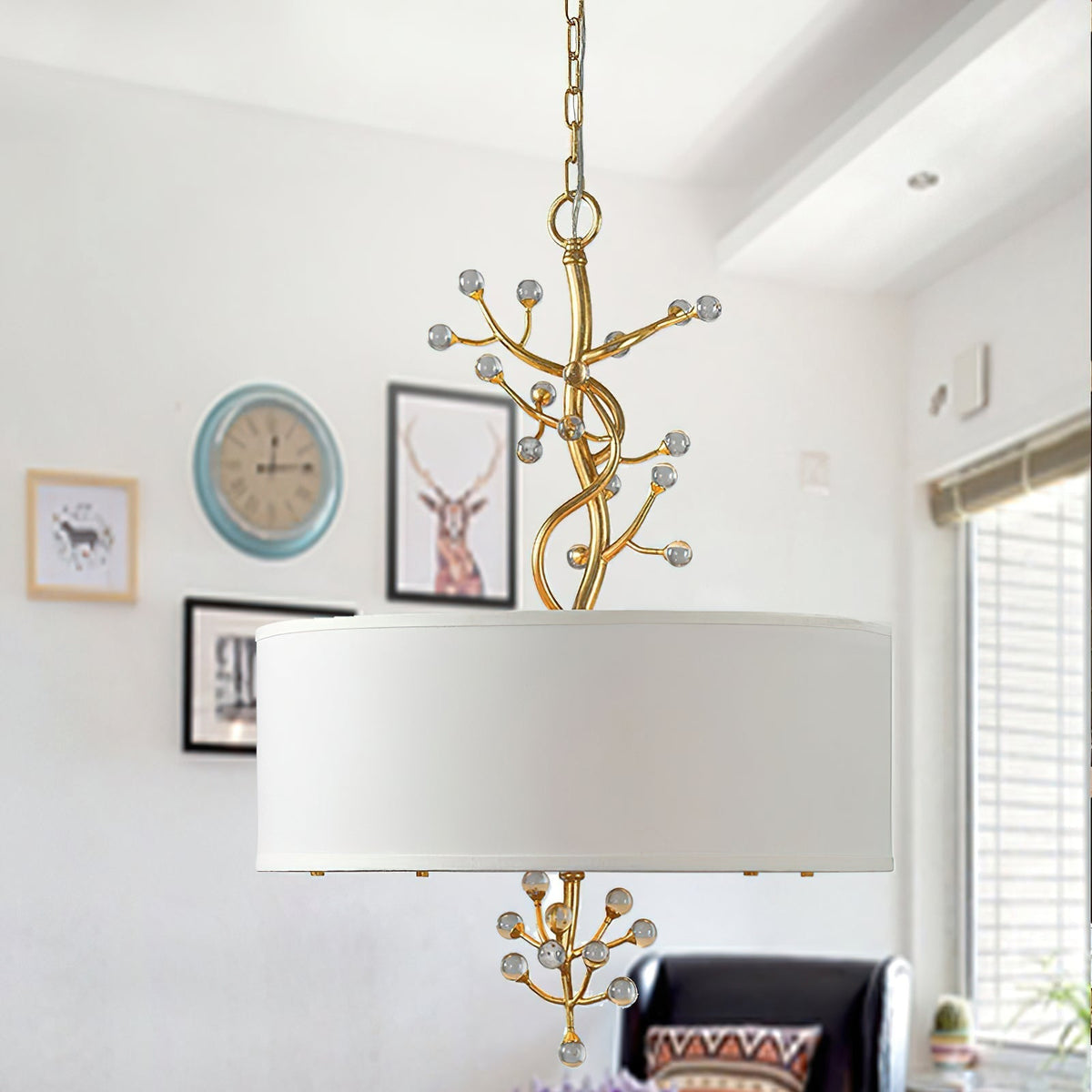 Asbury Individuel Créativité Cristal Tissu Suspension
