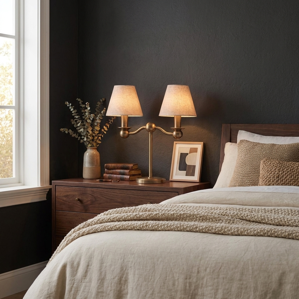 Graftwick Lampe De Table En Tissu