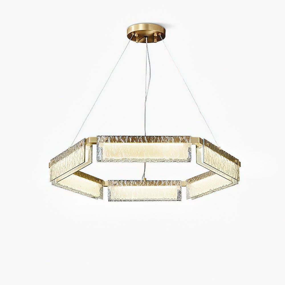 Hexa Lustre en Verre De Luxe
