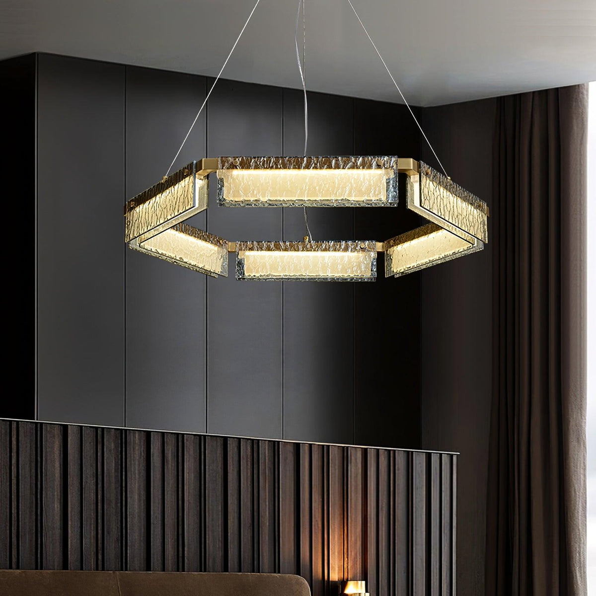 Hexa Lustre en Verre De Luxe