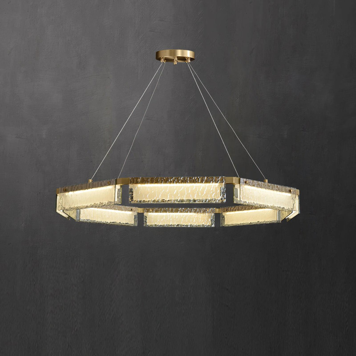 Hexa Lustre en Verre De Luxe