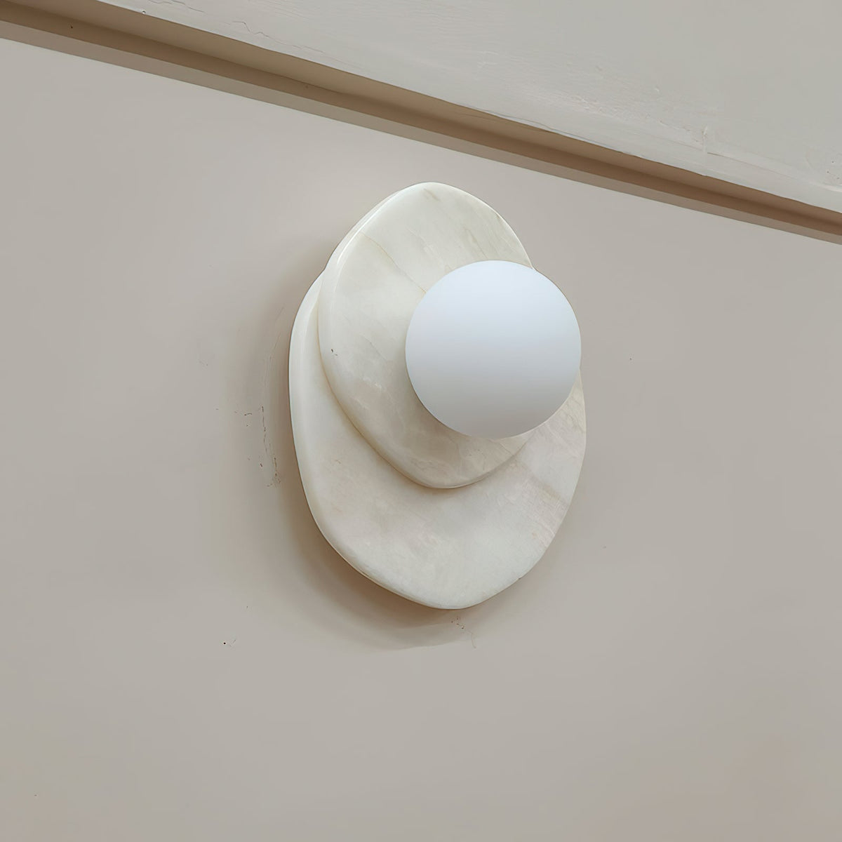 Astr Moderne Minimaliste Unique Pierre Verre Applique Murale