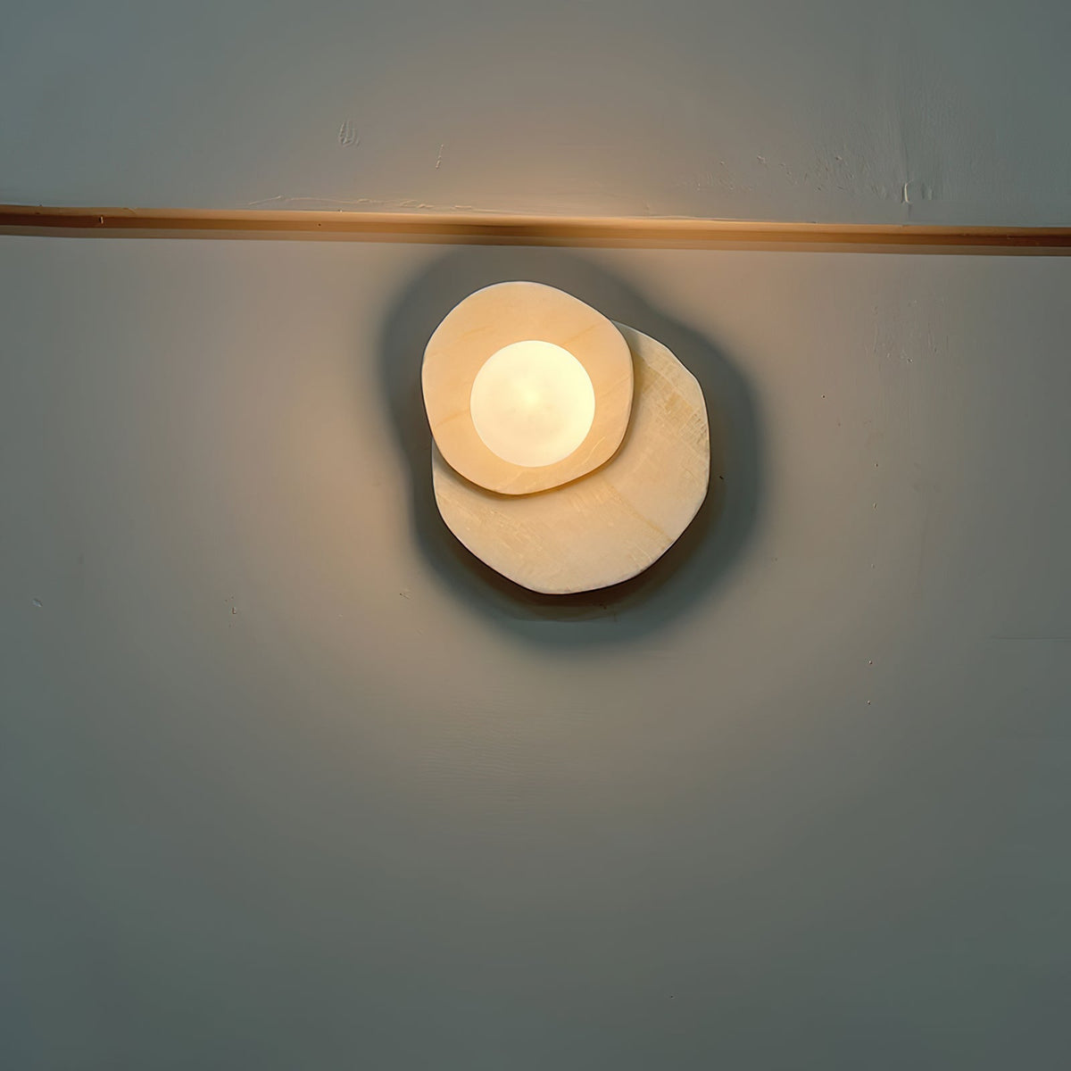 Astr Moderne Minimaliste Unique Pierre Verre Applique Murale