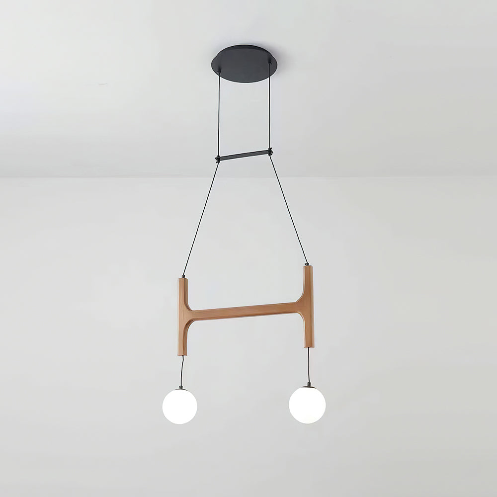 Terra Lustre Géométrique en Bois
