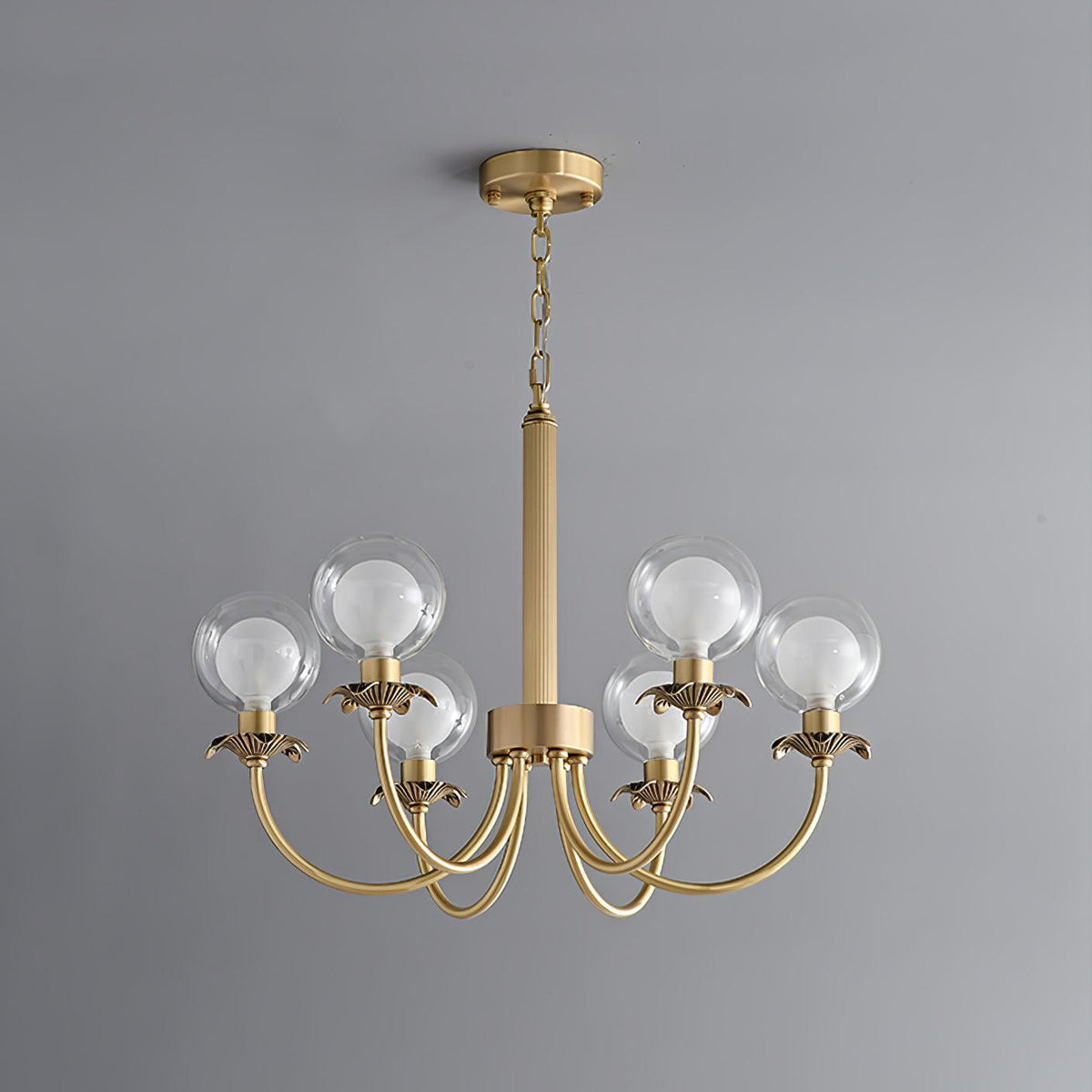 Crown Lustre en Verre Classique