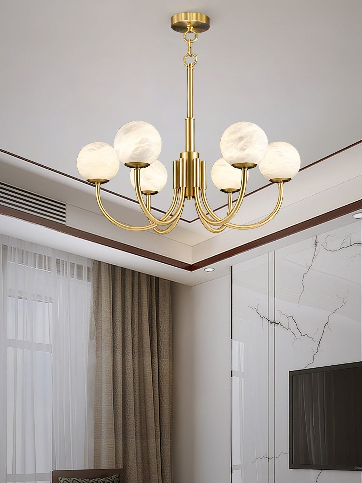 Alira Lustre Vintage en Albâtre