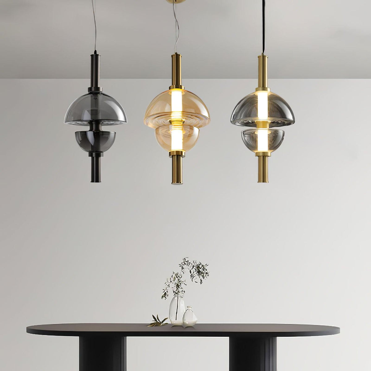 Elvessa Suspension en Verre Contemporaine