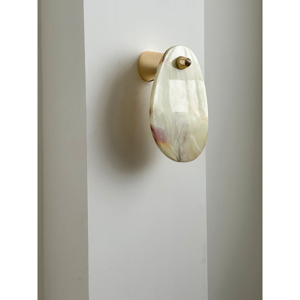 Norduvys Moderne Luxuriouse Métal Marbre Applique Murale