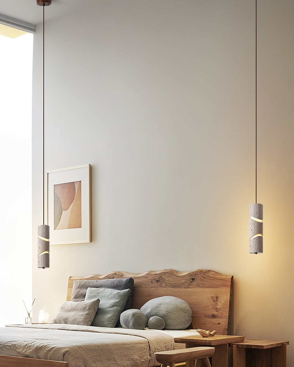 A pair of Awsinil Pendant Lamps creating ambient lighting in an entryway.