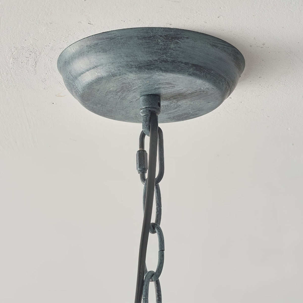 Tinduvyh Ancien Industriel Métal Verre Lanterne Suspension