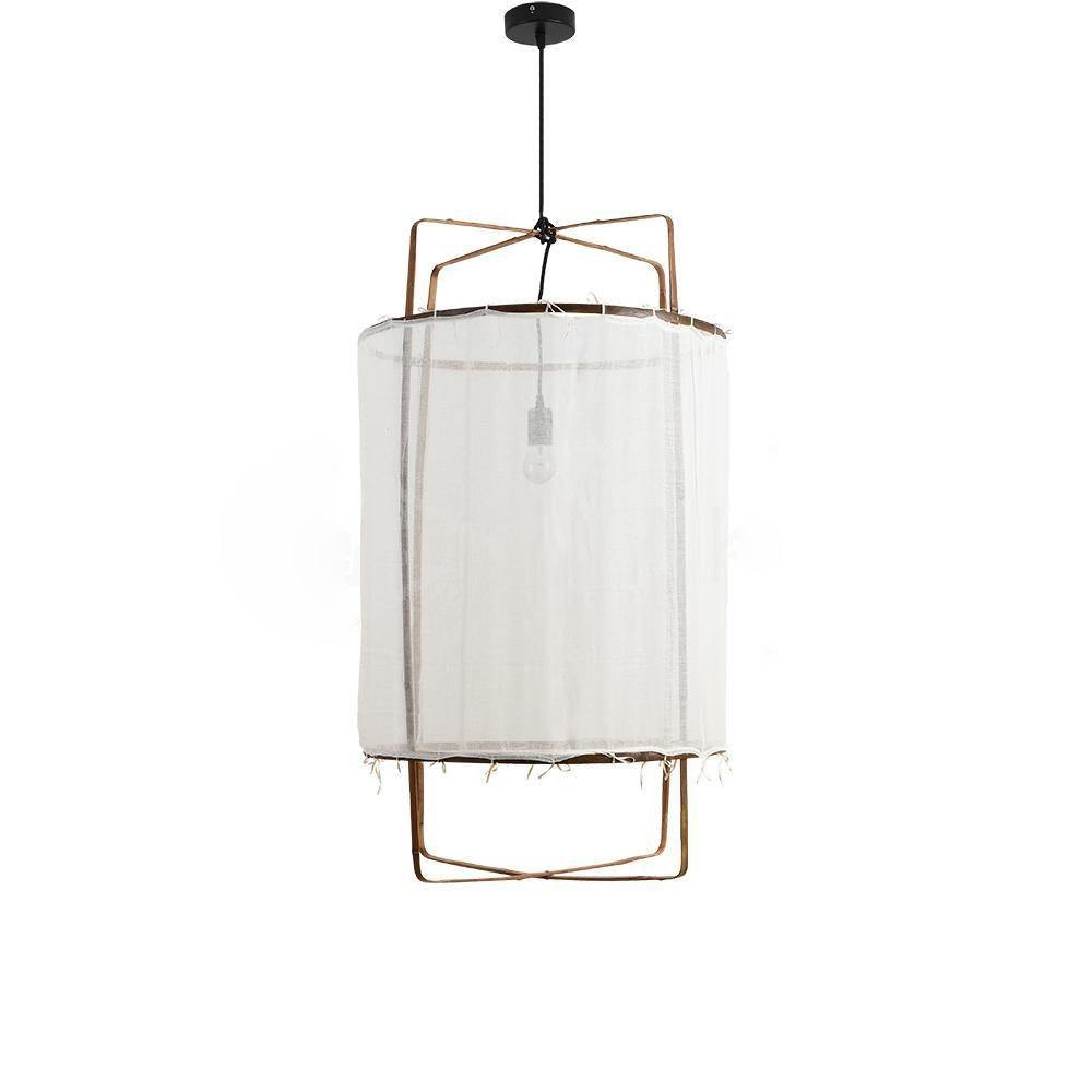 Nerista Suspension Abat-jour en Bambou pour Salon