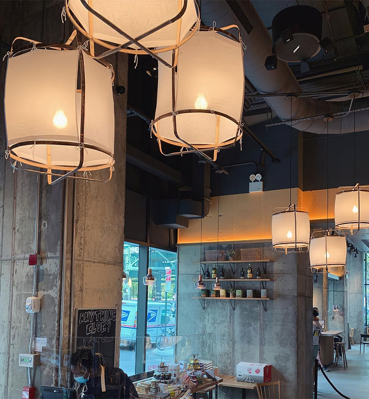 Nerista Suspension Abat-jour en Bambou pour Salon