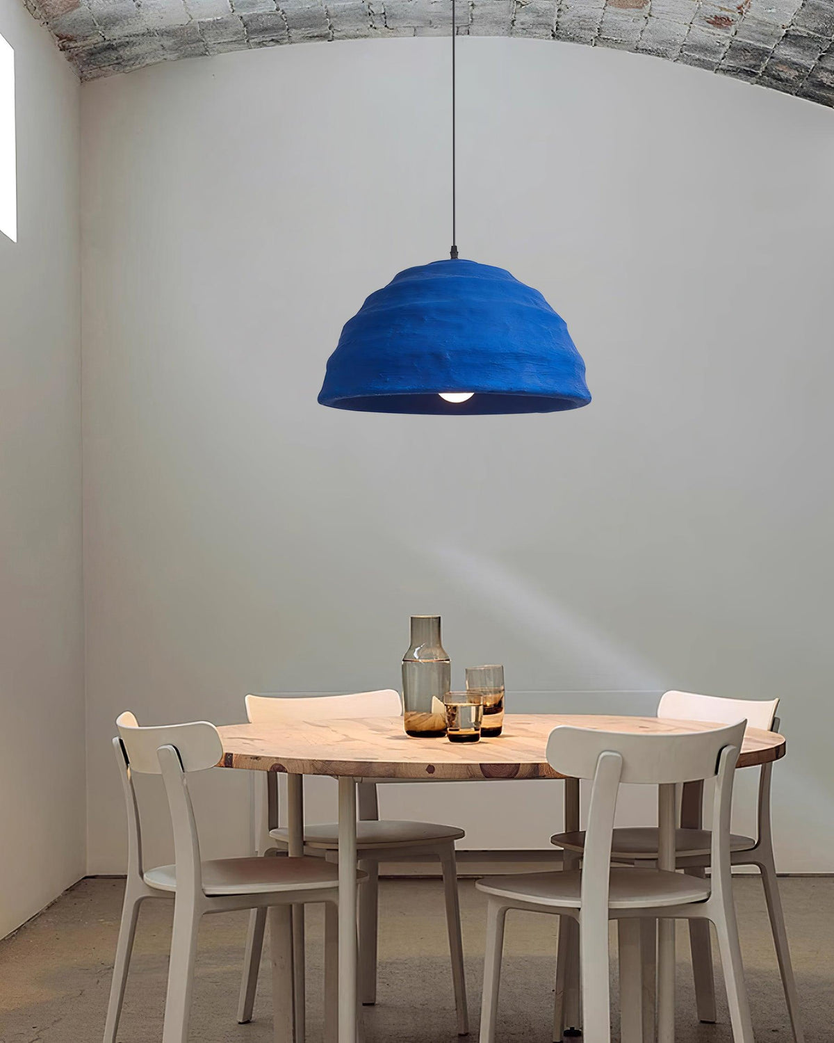 Pendant Lamp Dome Shade Blue Industrial-Neutral Decor
