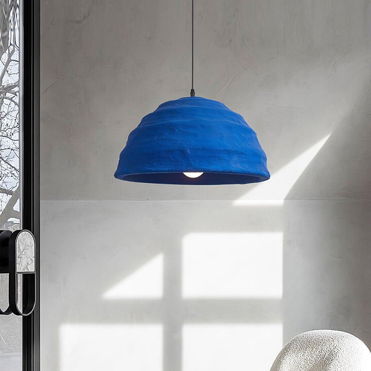 Pendant Lamp Dome Shade Blue Industrial-Neutral Decor