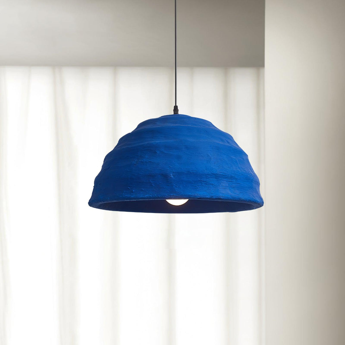 Pendant Lamp Dome Shade Blue Industrial-Neutral Decor