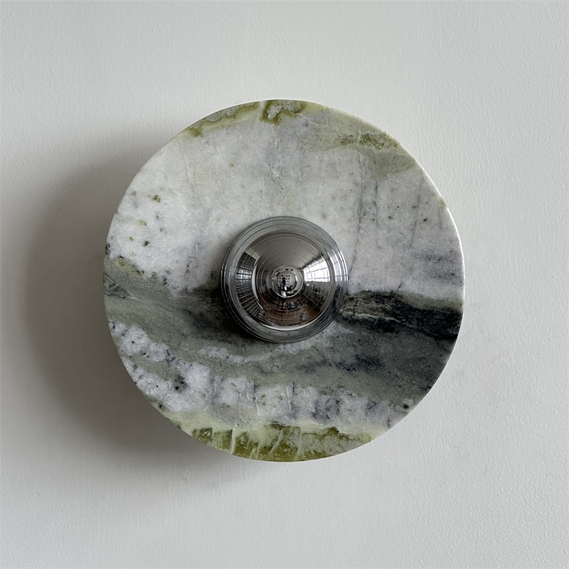 Evvarel Applique Murale Moderne Minimaliste En Métal Et Marbre Vert