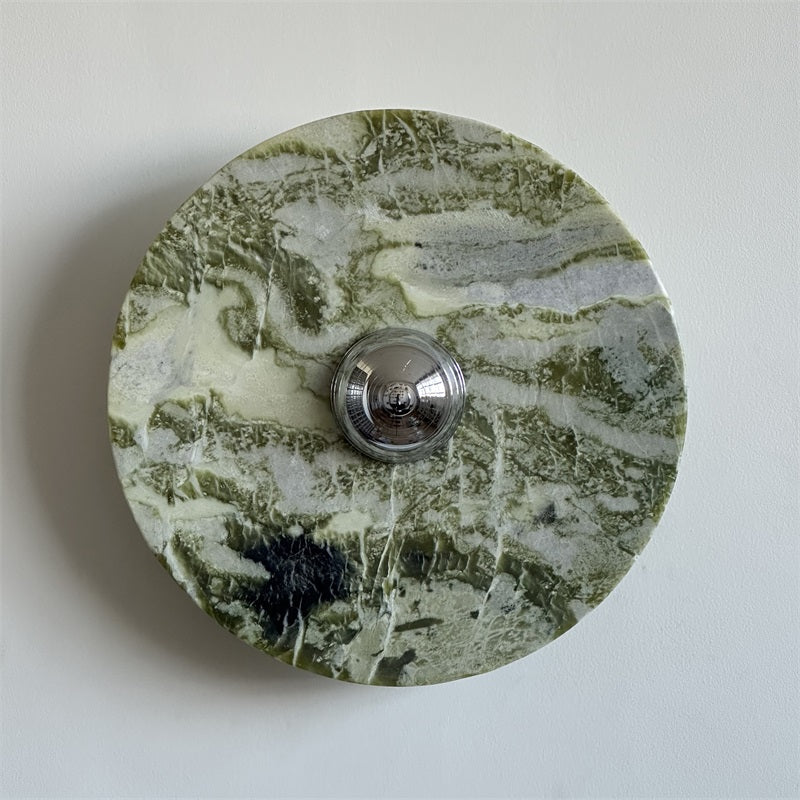 Evvarel Applique Murale Moderne Minimaliste En Métal Et Marbre Vert