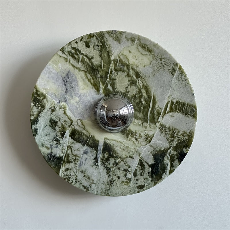 Evvarel Applique Murale Moderne Minimaliste En Métal Et Marbre Vert