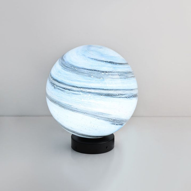 Aria Lampe de Poteau Solaire en forme de Lune, D 25/30/40CM
