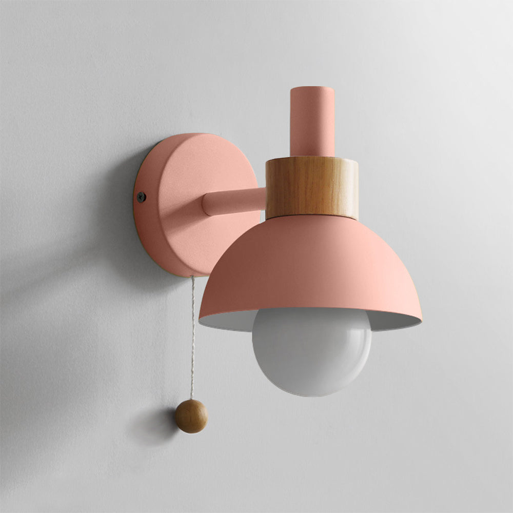 Valentina Moderne LED Applique Murale Métal/Verre Chambre à coucher Blanc/Jaune/Rose/Vert