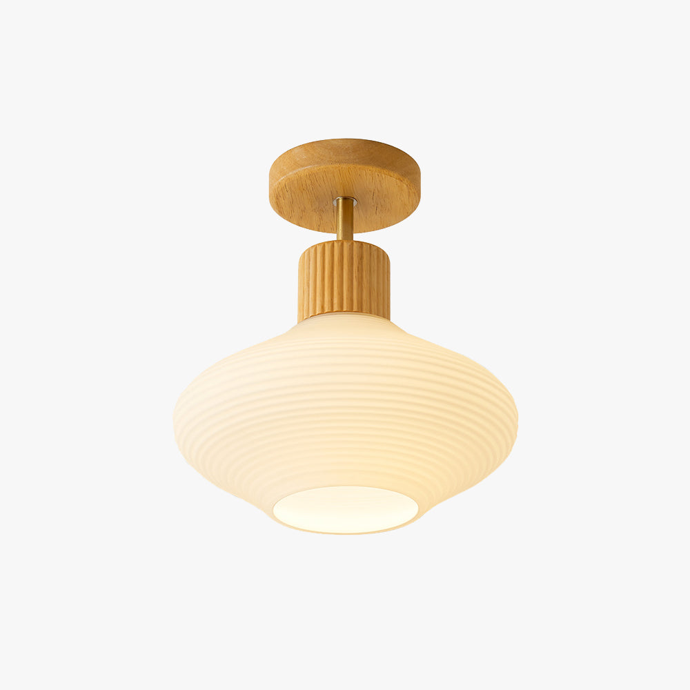 Arisha Minimaliste Moderne Plafonnier Bois/Noyer Couloir
