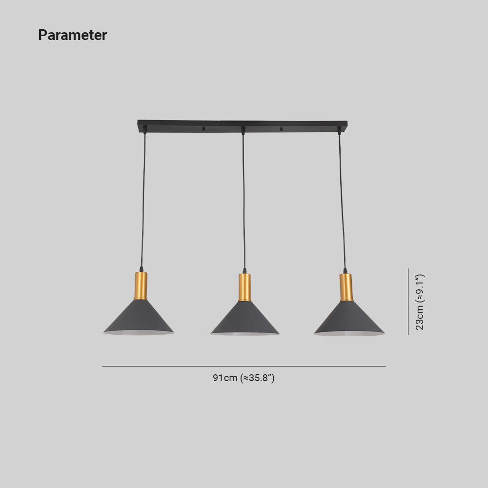 Arisha Suspension Luminaire 3 Lampes Design Italien Métal Verre Vert Grisâtre Salon/Salle à Manger