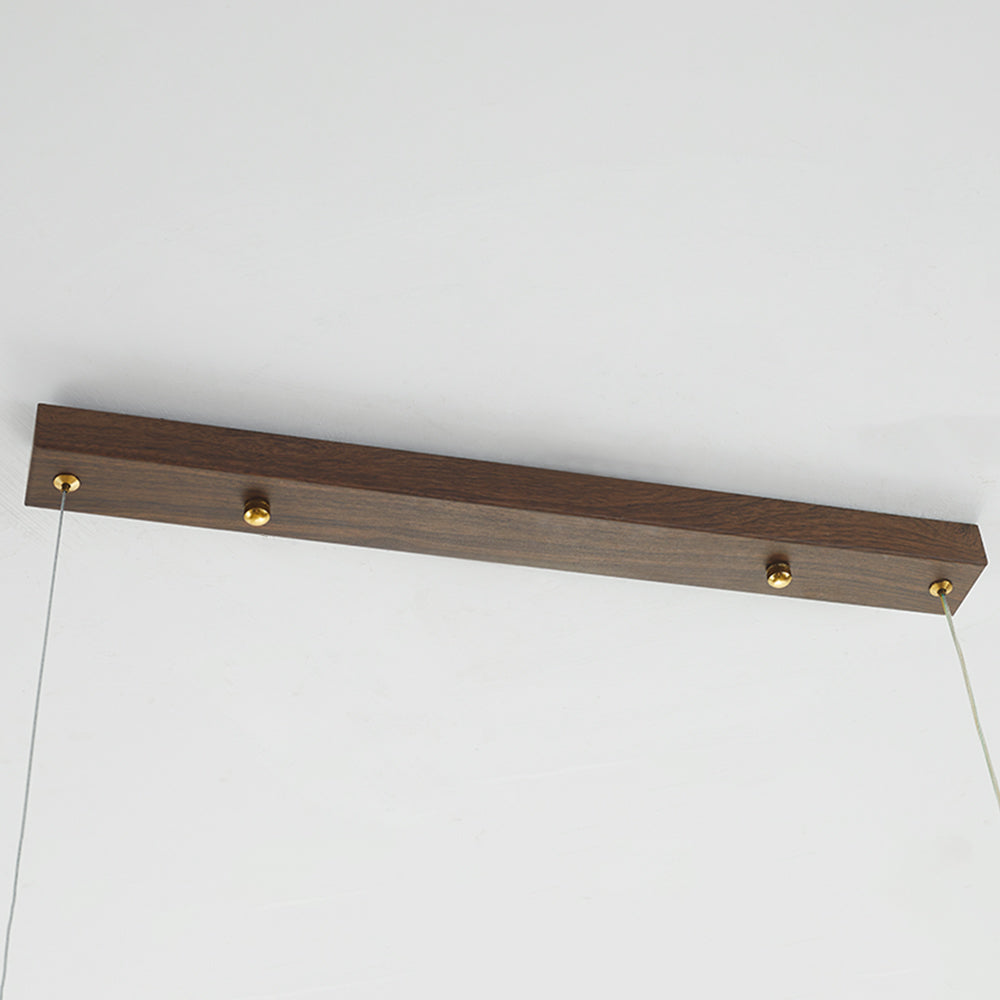 Muto Design Italien Luminaires Suspensions Linéaire Rustique Métal/Acrylique Bois Cuisine/Chambre
