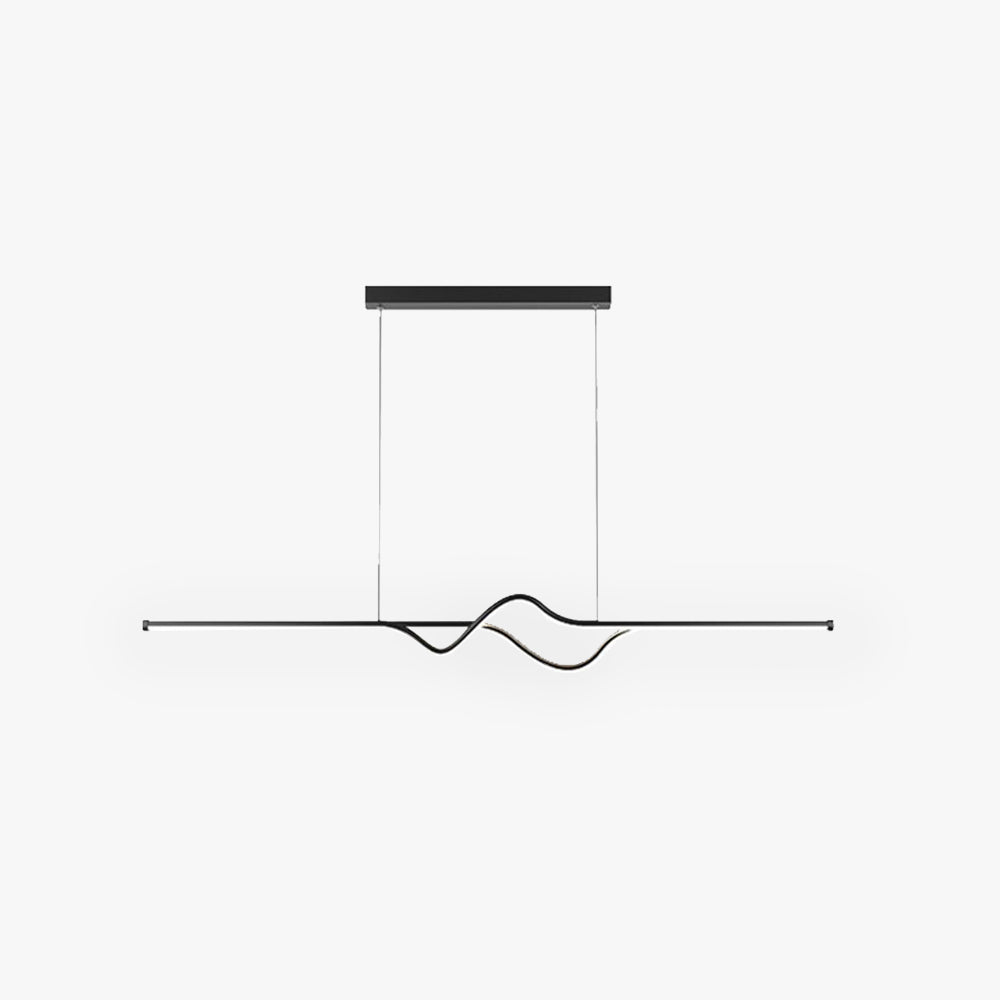 Arisha Suspension Linéaire Minimaliste, Noir/Blanc/Gris, Salon