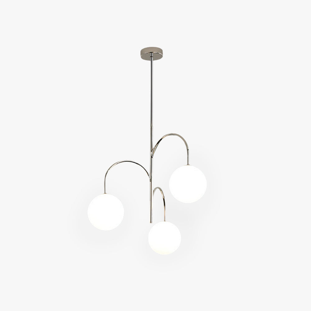 Valentina Suspension Multi Moderne, Metal/Verre, Blanc, Chambre
