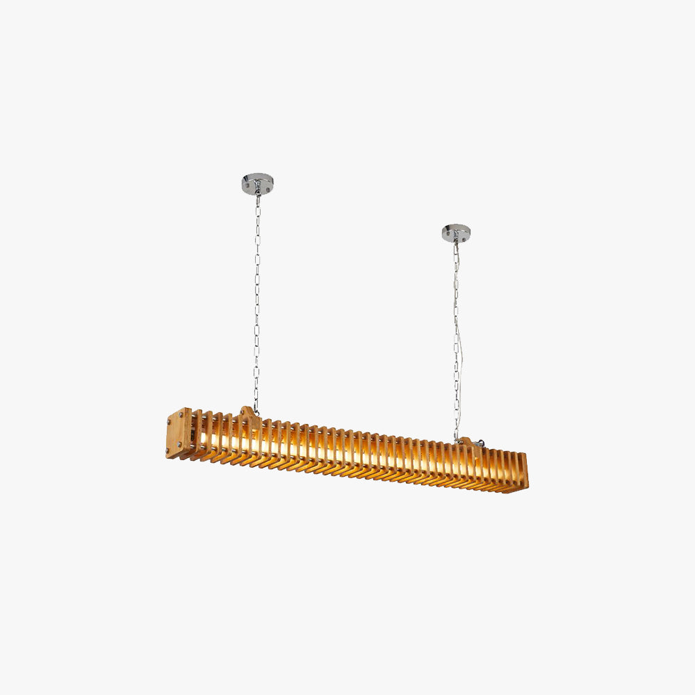 Epoch Suspension Rectangulaire, Bois & Métal, L 120CM