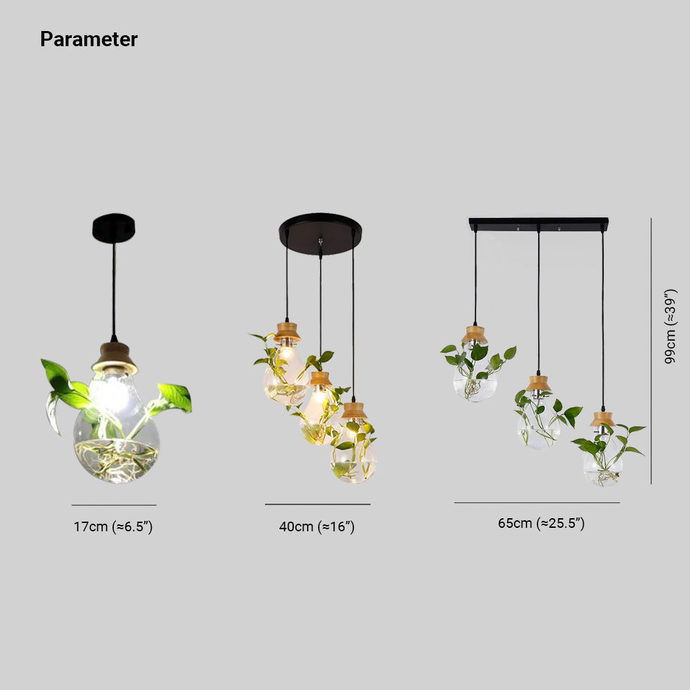 Ritta Suspension Pot de plantes-Cluster, 2 couleur/Shape, 1/3-Lumières