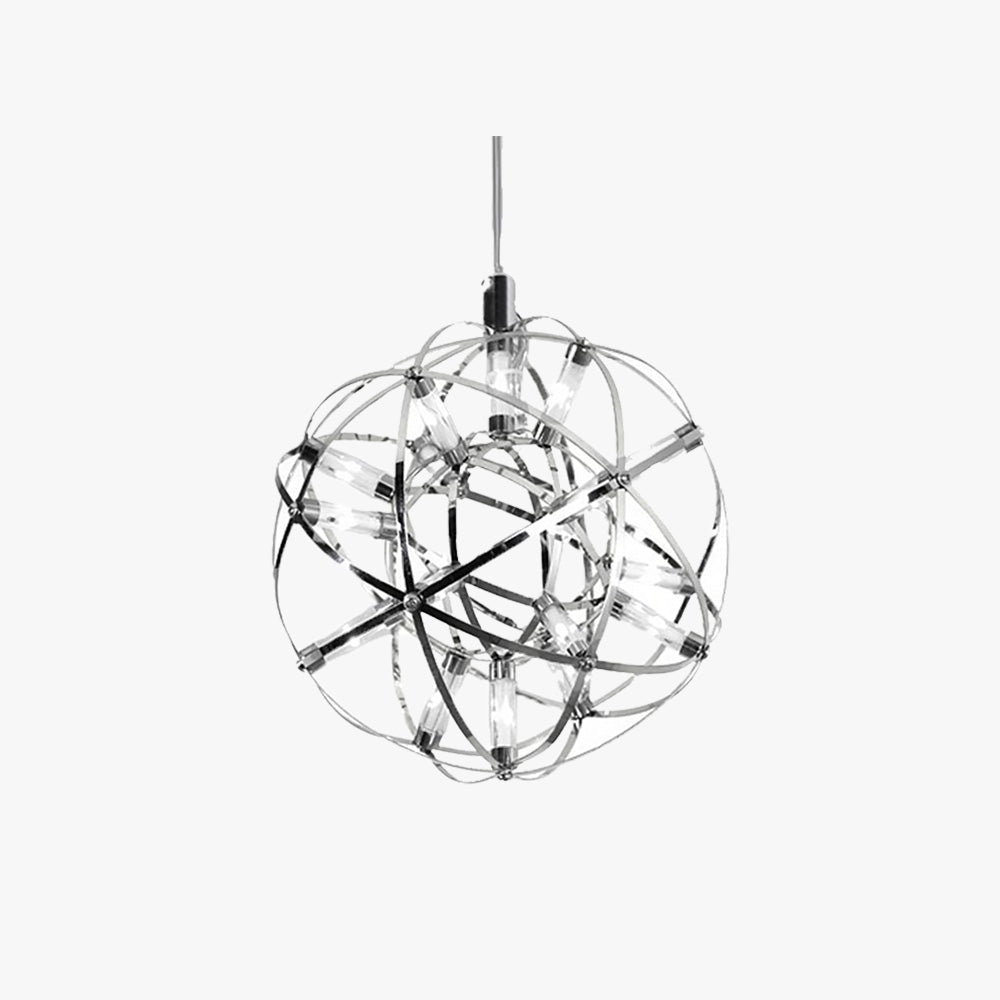 Arisha Suspension Feu Artifice Art Déco Abat Jour Orbite