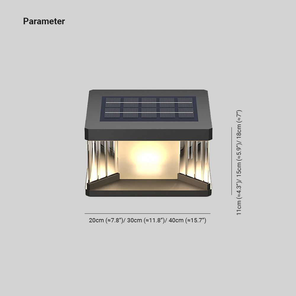 Ray Lampe Solaire de Poteau, Minimalism, L 20/30/40CM