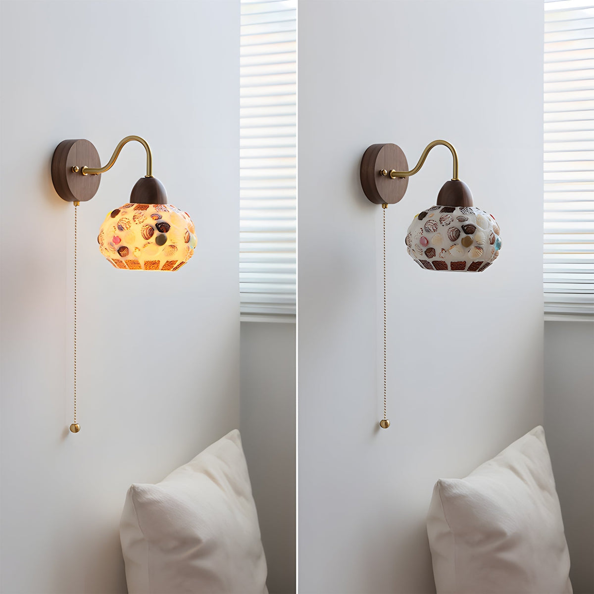 The Balcony Wall Lamp installed on a wall, providing ambient light.