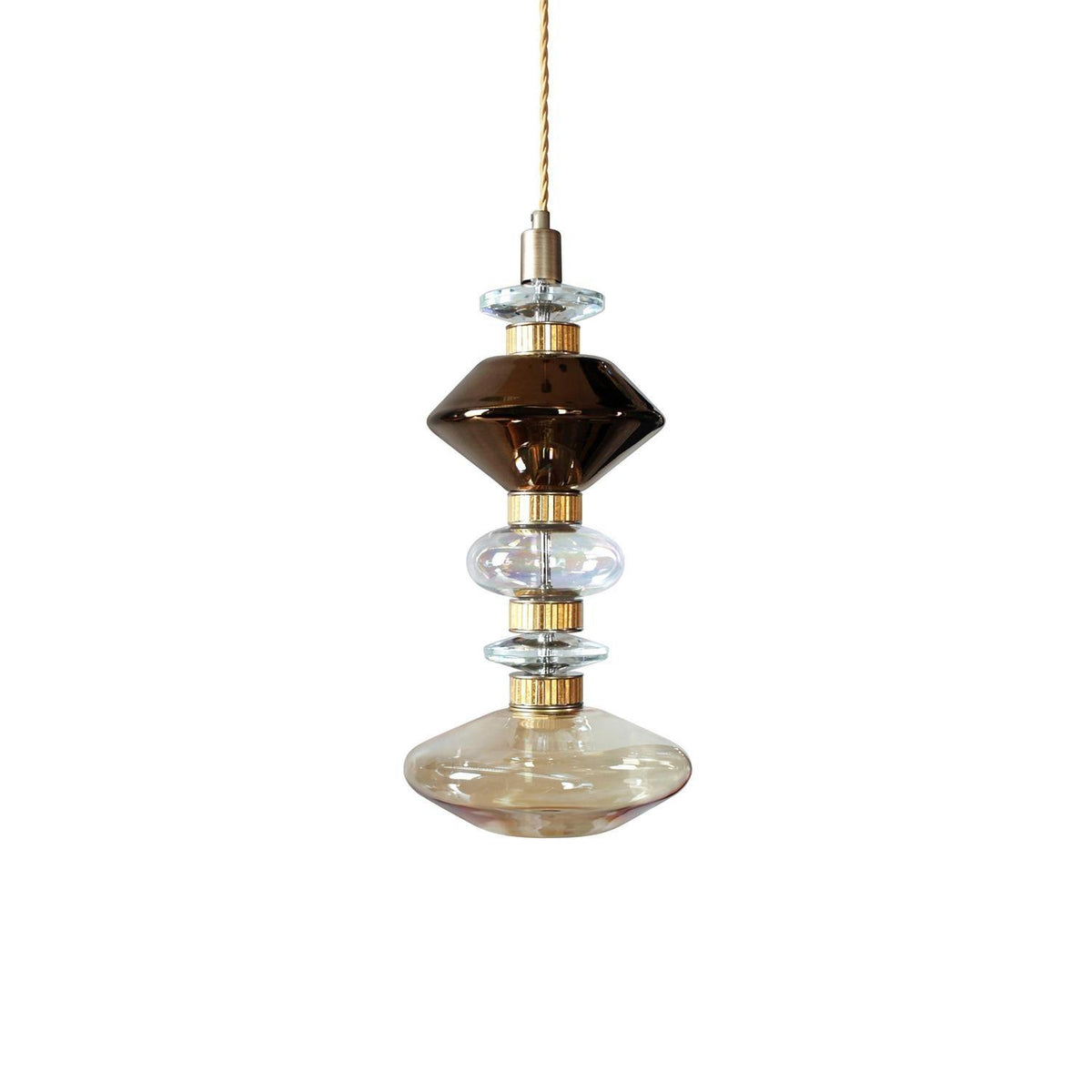 Vionisis Suspension Lampe en Verre de Luxe