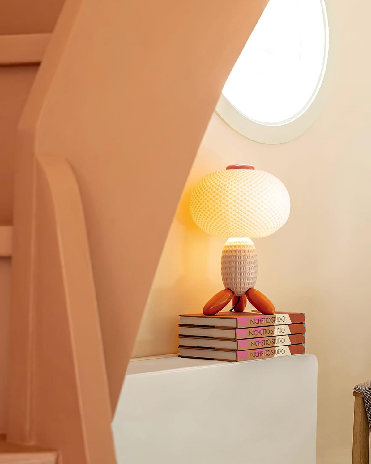 Abigail Modern Glass Table Lamp-Neutral Decor