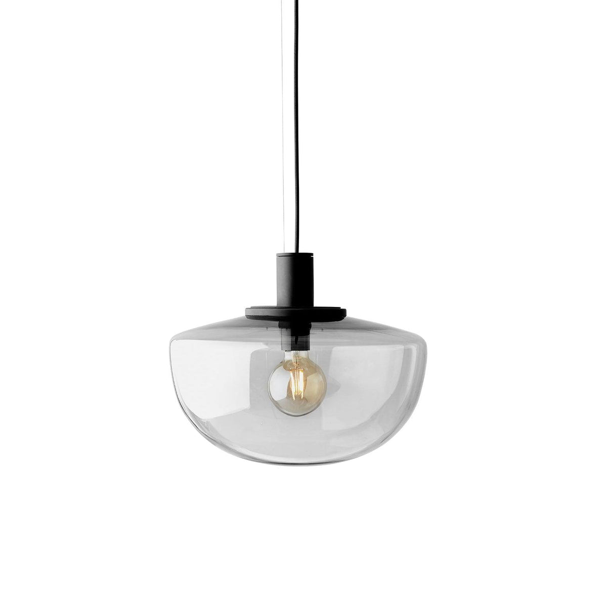 Pendant Lamp Glass Dome Metal Mount Minimalist Relax-Neutral Decor