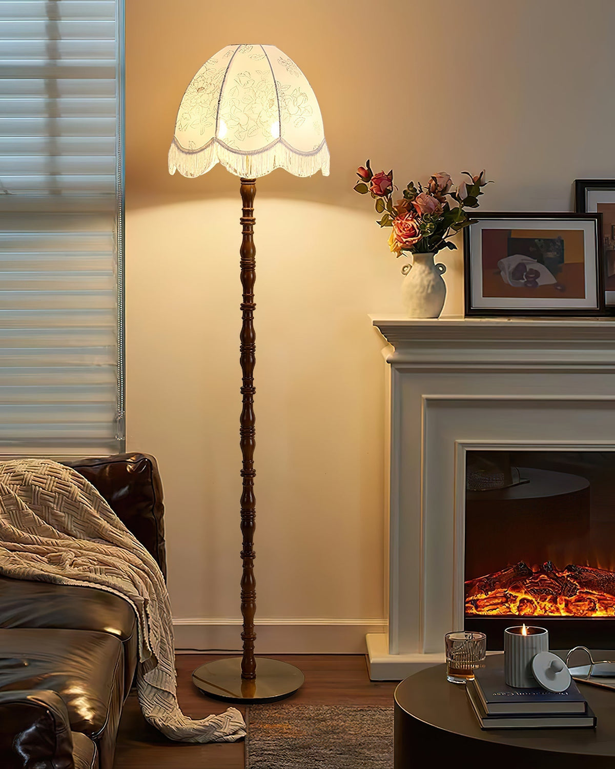 Fioeette Lampadaire en Tissu
