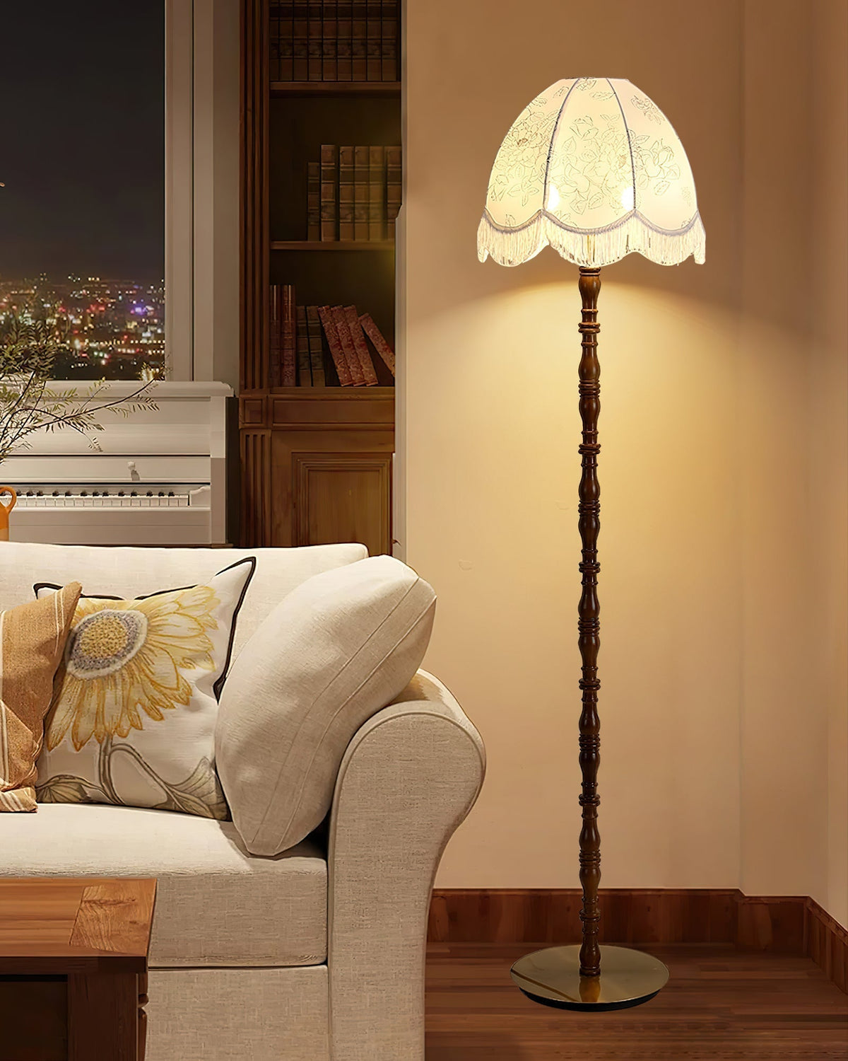 Fioeette Lampadaire en Tissu