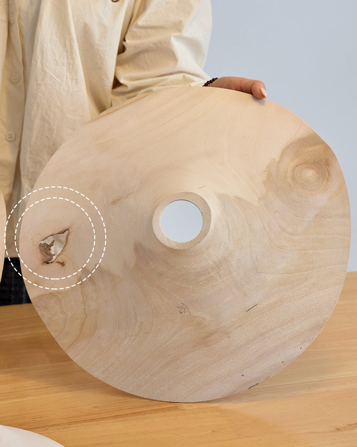 The smaller size option of the Baxter Pendant Light.