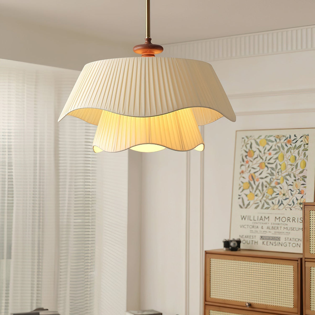 Corelia Lampe suspendue en bois Premium Elegance