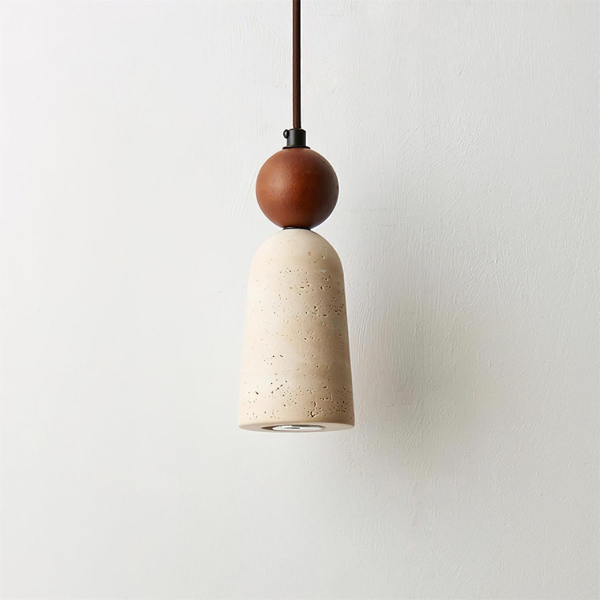 Nolira Pendant Light Wood Travertine Natural-Neutral Decor