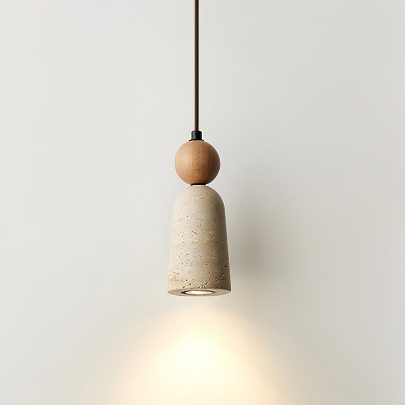 Nolira Pendant Light Wood Travertine Natural-Neutral Decor
