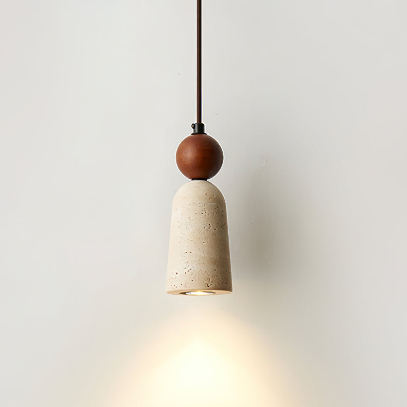 Nolira Pendant Light Wood Travertine Natural-Neutral Decor