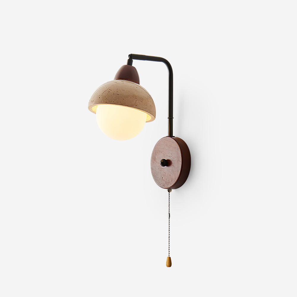Ritta Dome Travertine Wall Lamp - Neutralighting
