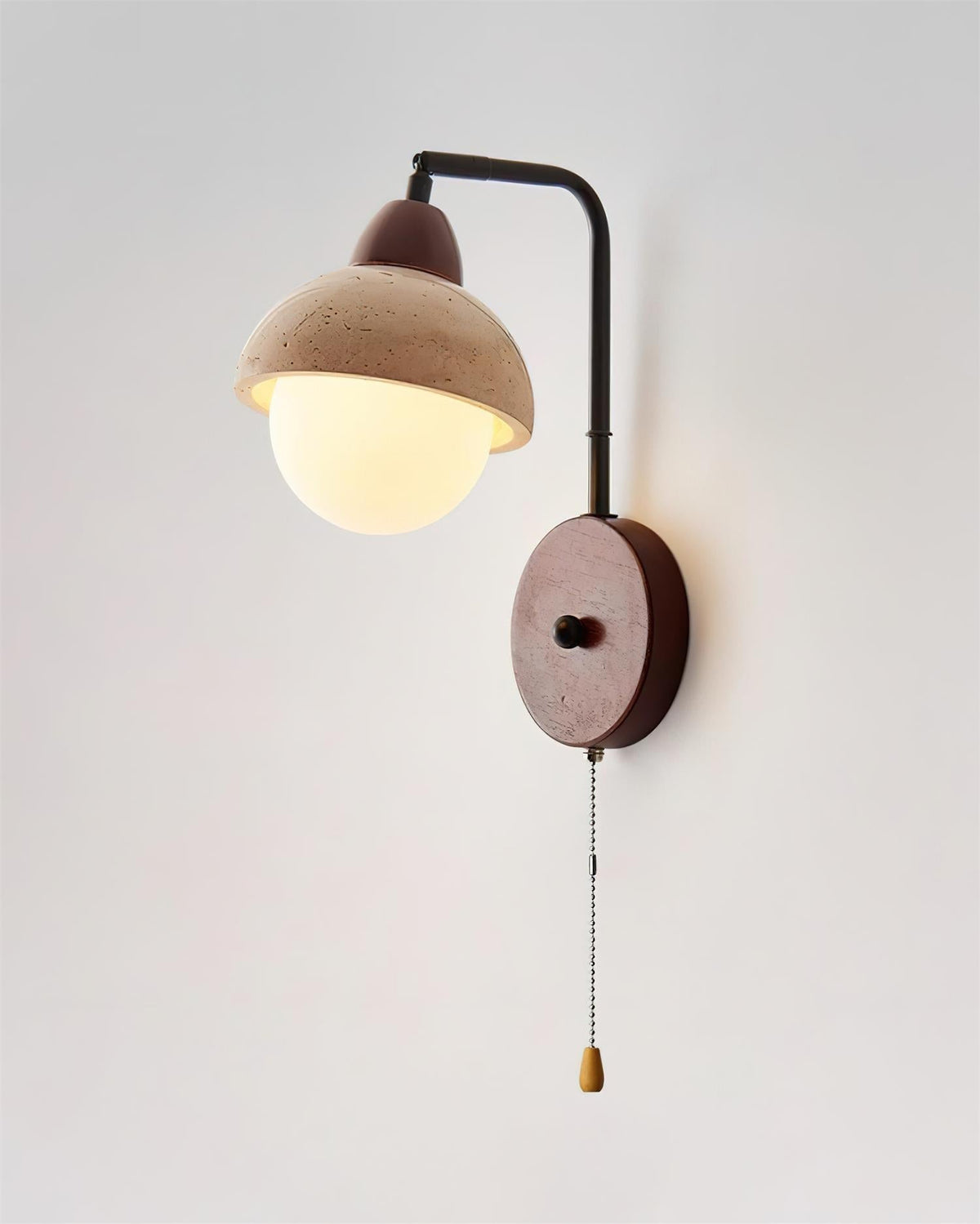 Ritta Dome Travertine Wall Lamp - Neutralighting